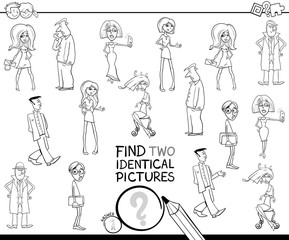 find two identical characters color book