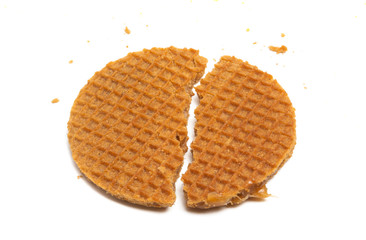 dutch waffles isolated