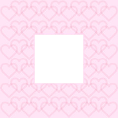 Heart background vector - seamless pattern - vector - black space for text