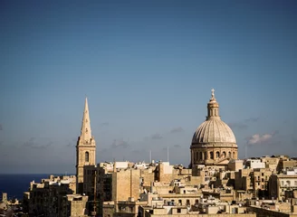 Deurstickers Aerial view over Valletta, Malta © Anton