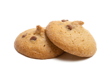 cookies with chocolate isolated