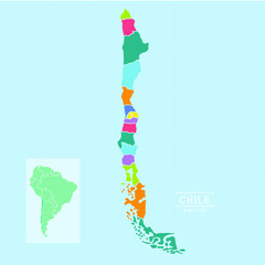 map of chile
