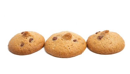 cookies with chocolate isolated
