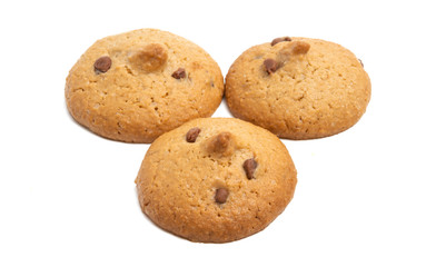 cookies with chocolate isolated