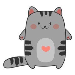 Love gray cat