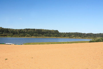 Beach on the lake 