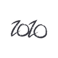 2020 happy new year abstract card design template