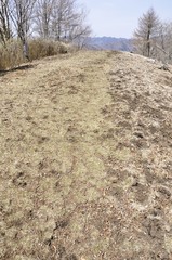 石尾根縦走路 日陰名栗峰山頂