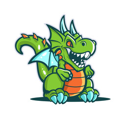 8758345 Cartoon cute dragon