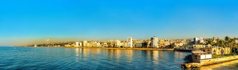 Fototapeta na wymiar Panorama of Sidon town in Lebanon