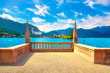 Isola dei Pescatori, fisherman island in Maggiore lake, Borromean Islands, Stresa Piedmont Italy