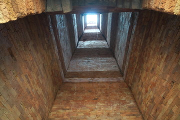 Obraz premium Siem Reap,Cambodia-January 10, 2019: Prasat Pram in Koh Ker in Siem Reap, Cambodia