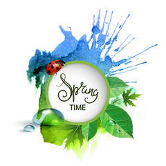 spring background texture banner