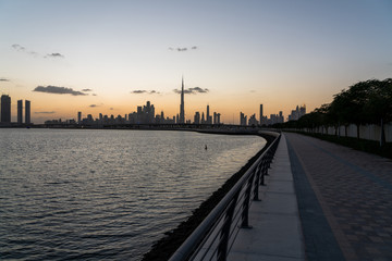 Obraz premium Dubai skyline city view, United arabic emirates