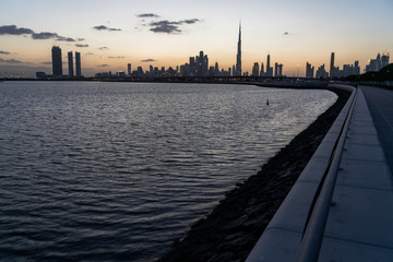 Dubai skyline city view, United arabic emirates