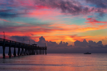 sunset on the beach