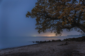 Fototapeta na wymiar Nebel über der Ostsee