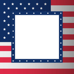american flag national frame background