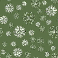 Mandala seamless pattern on a colored background