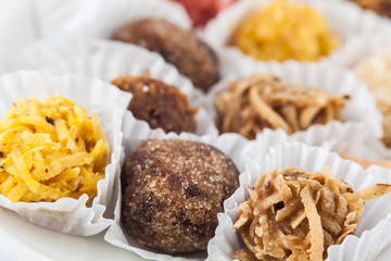 Assorted traditional sweets from Cartagena de Indias