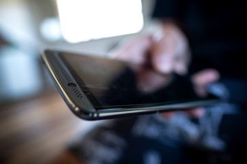 man using mobile phone