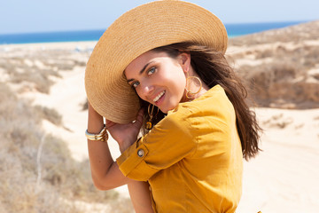 Summer vibes, High fashion shooting on steppe.