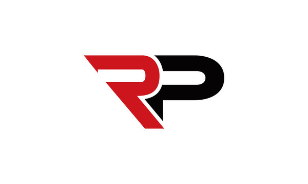 abstract RP letter logo