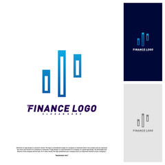 Stats Financial Advisors Logo Design Concept. Finance logo Template Vector Icon