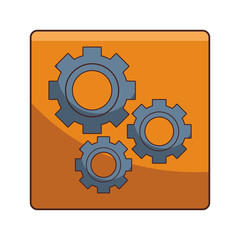 technology gears support cartoon