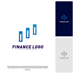 Stats Financial Advisors Logo Design Concept. Finance logo Template Vector Icon