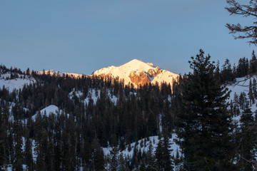 Mt Lassen at dusk