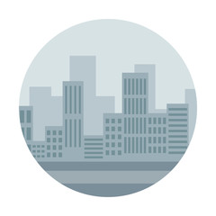 city landscape cartoon