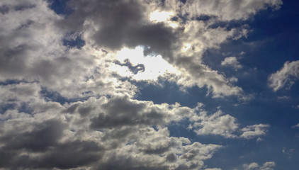 Cielo nube sol