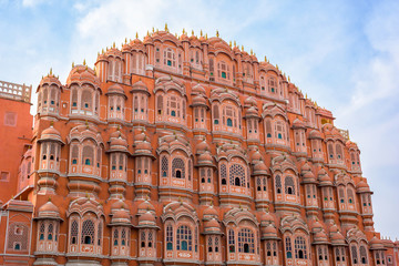 Beautiful Hawa mahal palace at Jaipur in the Indian state of Rajasthan, India.