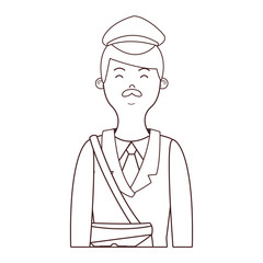 correspondence postman cartoon