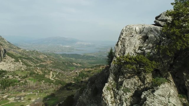 Nature Forest and Mountains Lake Aerial View 2