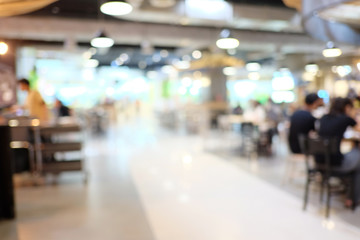 Blur restaurant background.