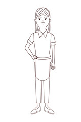 maid isolated avatar