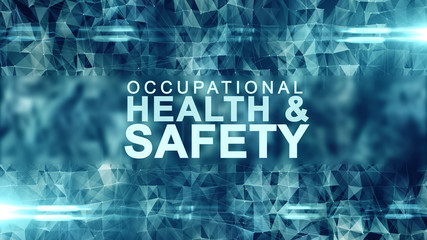 Occupational health and safety safe work place WHS HSE OSH title illustration