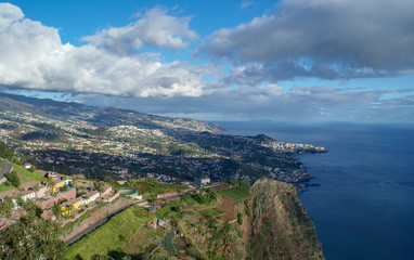 Fototapeta na wymiar Cabo Girao, the highest cape of Madeira, Portugal