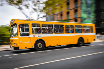 Fototapeta na wymiar Yellow Bus