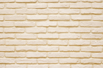 レンガ壁　クリーム色