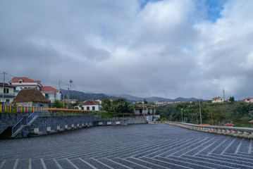 Fototapeta na wymiar Santana is a city with funny houses in Portugal, Madeira