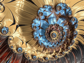 Fractal a never-ending pattern. Abstract Computer generated Fractal design. Fractals are infinitely complex patterns that are self-similar across different scales. Great for cell phone wall paper. 