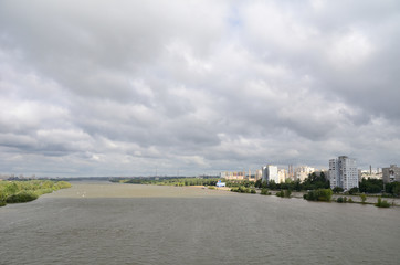 View of Irtysh River divides the city into two parts Omsk