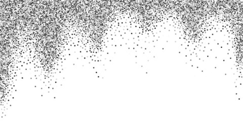 Silver glitter luxury sparkling confetti. Scattere