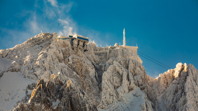 Seilbahnstation auf der Zugspitze
