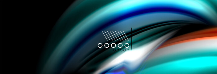 Color flow poster. Wave Liquid shape color background. Art design for your design