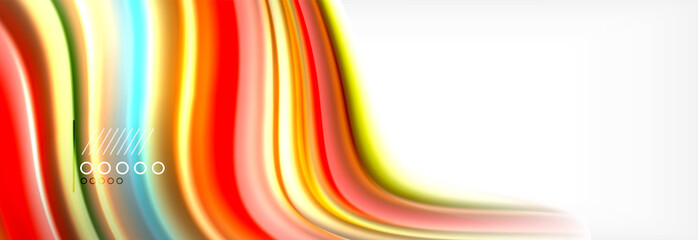 Smooth liquid blur wave background, color flow concept, illustration