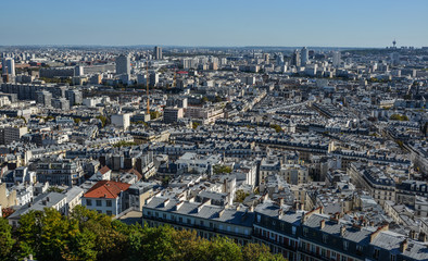 Aerial view of Paris, France